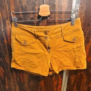 New York & Co Mustard Shorts